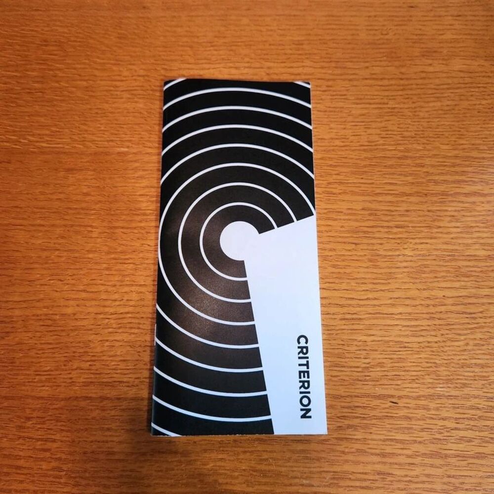 Criterion Movie List Booklet